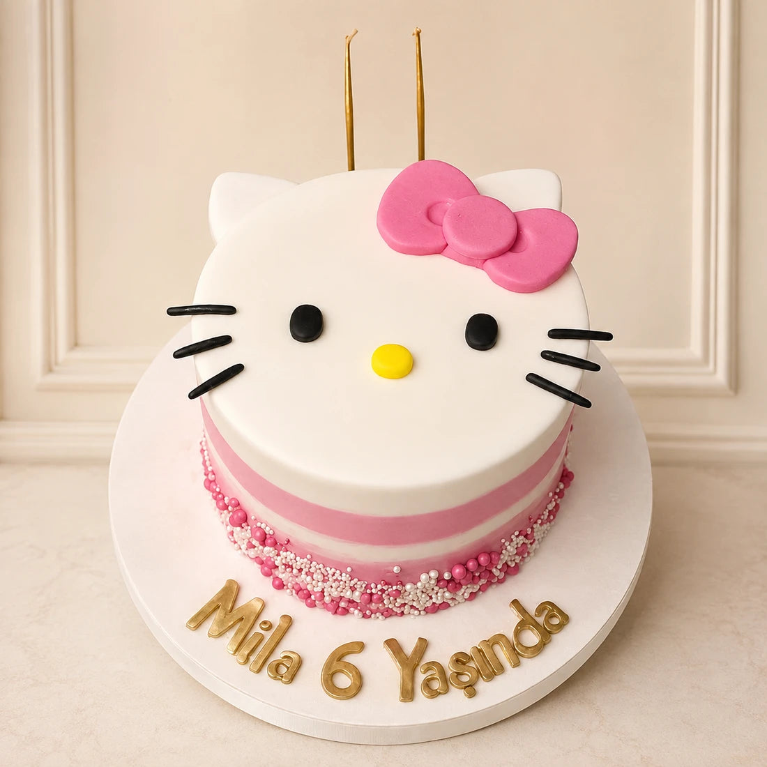Hello Kitty Konseptli Çocuk Doğum Günü Pastası