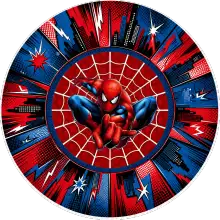 Spider-Man Ağ baskılı pasta şablonu