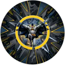 Batman Şehir baskılı pasta şablonu