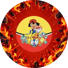 Pokémon Takımı baskılı pasta şablonu