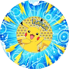 Pikachu Neşesi baskılı pasta şablonu