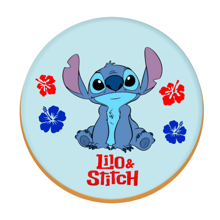 Stitch temalı baskılı doğum günü pastası