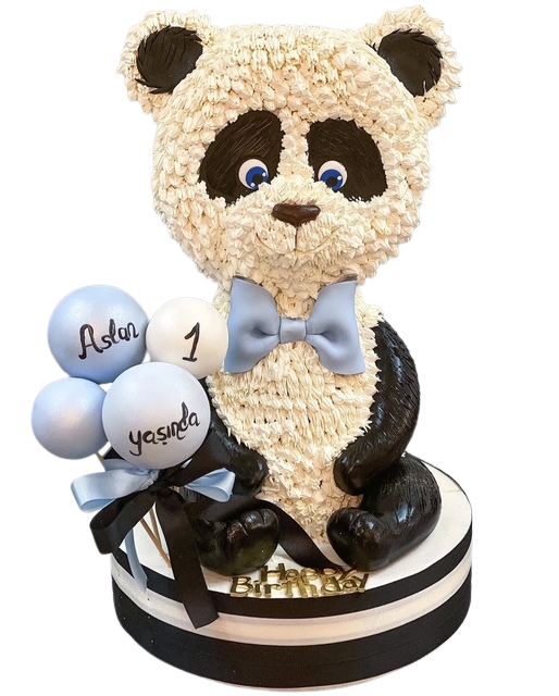 Üç Boyutlu Panda Pasta
