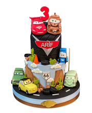 Cars Temalı Doğum Günü Pastası
