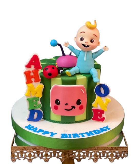 Cocomelon 1 Yaş Pastası