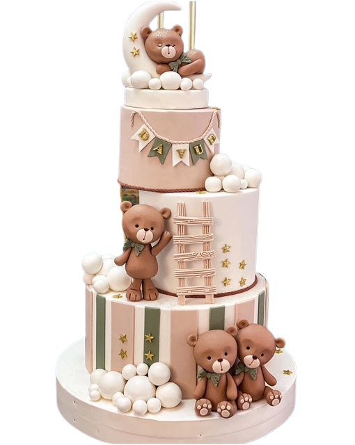 Ayıcıklı Bulutlu Pasta