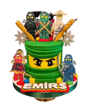 Ninjago Lego Temalı Doğum Günü Pastası