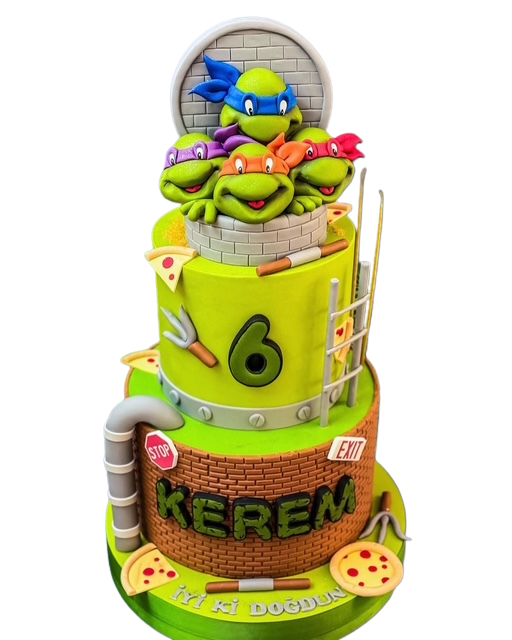 Ninja Kaplumbağalar Pastası