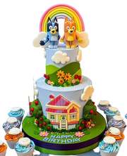 Bluey ve Gökkuşağı Pasta