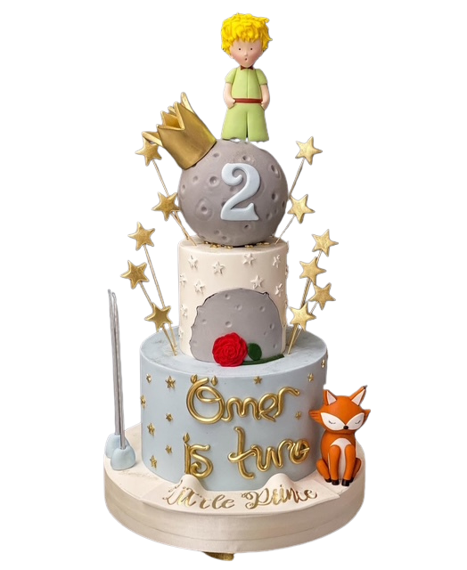 Küçük Prens Temalı Özel Tasarım Doğum Günü Pastası