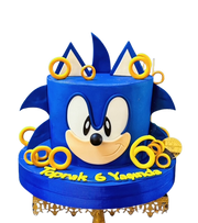 Sonic Temalı Doğum Günü Pastası