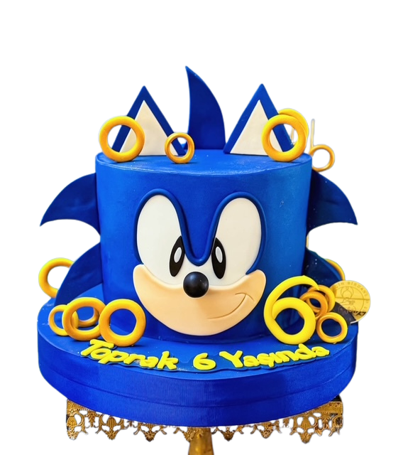 Sonic Temalı Doğum Günü Pastası