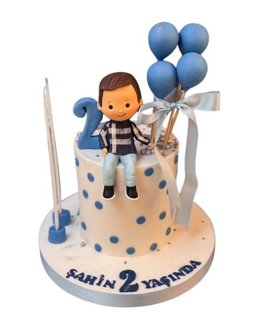 Erkek Bebek Figürlü Pasta