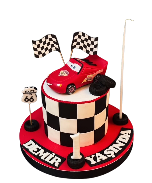 Şimşek McQueen Pastası
