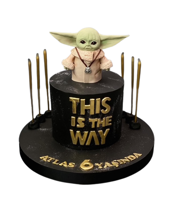 Baby Yoda Doğum Günü Pastası