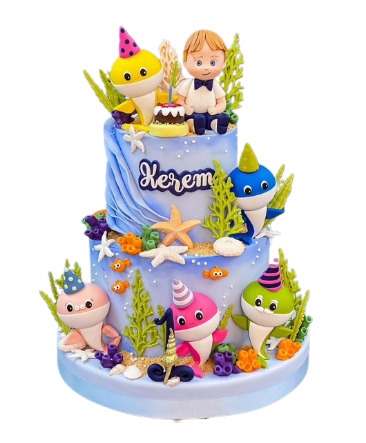 Baby Shark Doğum Günü Pastası