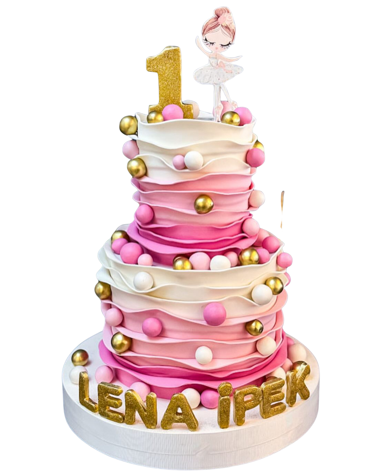 Balerinli Bir Yaş Pastası