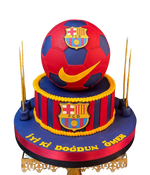 Barcelona Futbol Temalı Pasta