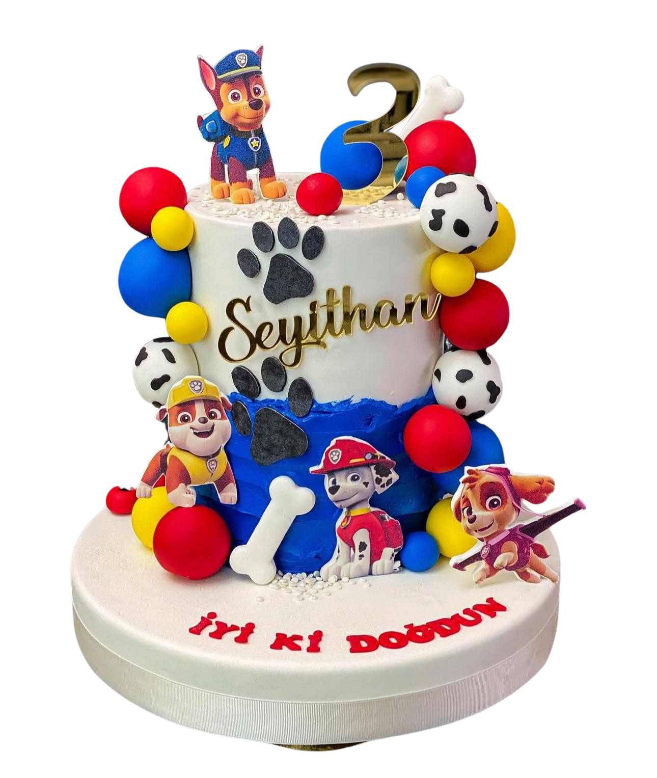 Paw Patrol Baskı Figürlü Pasta