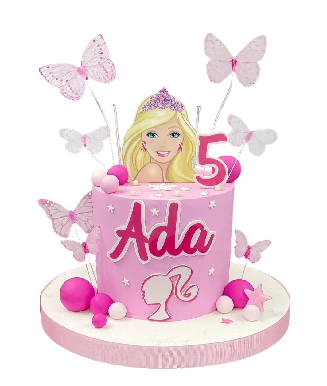 Prenses Barbie Kelebekli Pasta