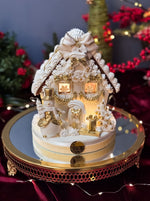 Altın Detaylı Kurabiye Ev Orta Boy