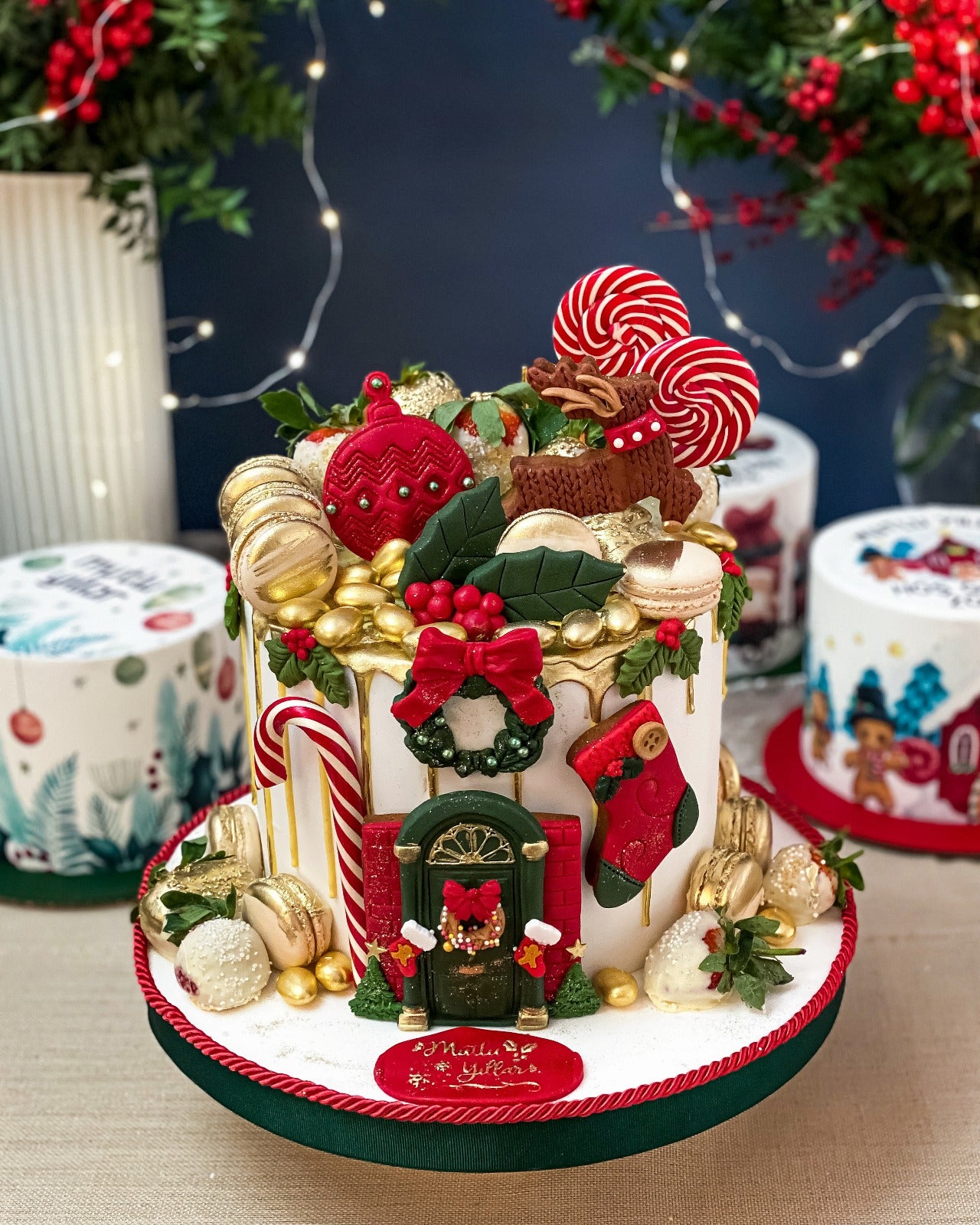 🎄 Noel Köyü Lüks Tasarım Pasta