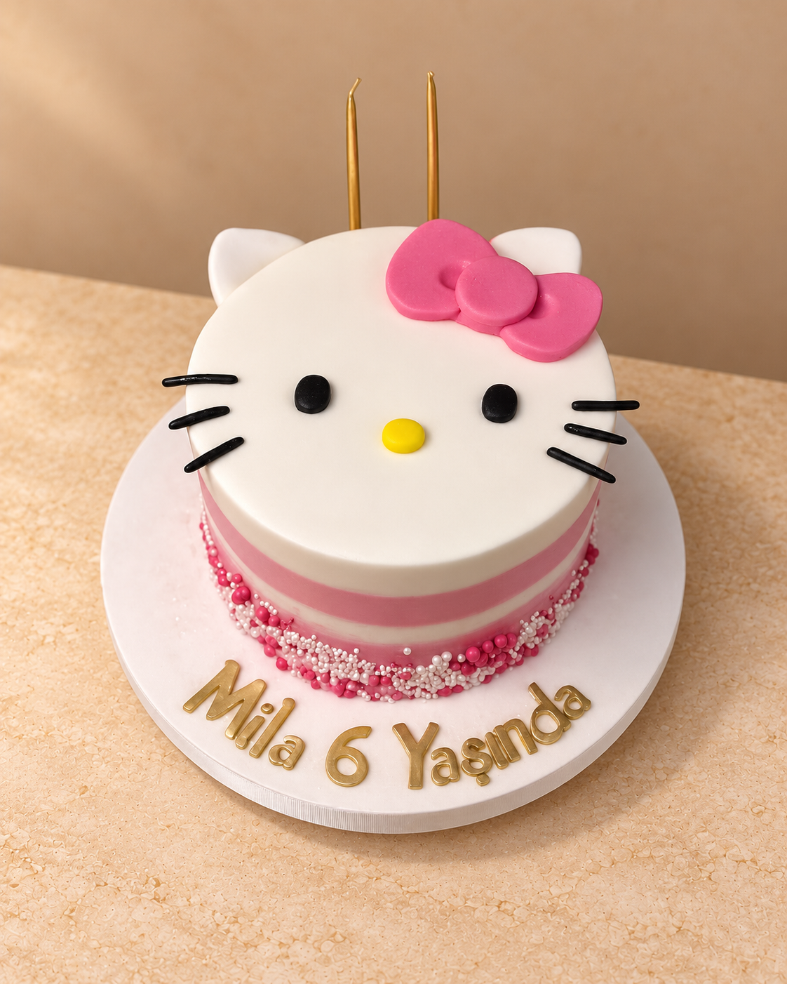 Hello Kitty Konseptli Çocuk Doğum Günü Pastası