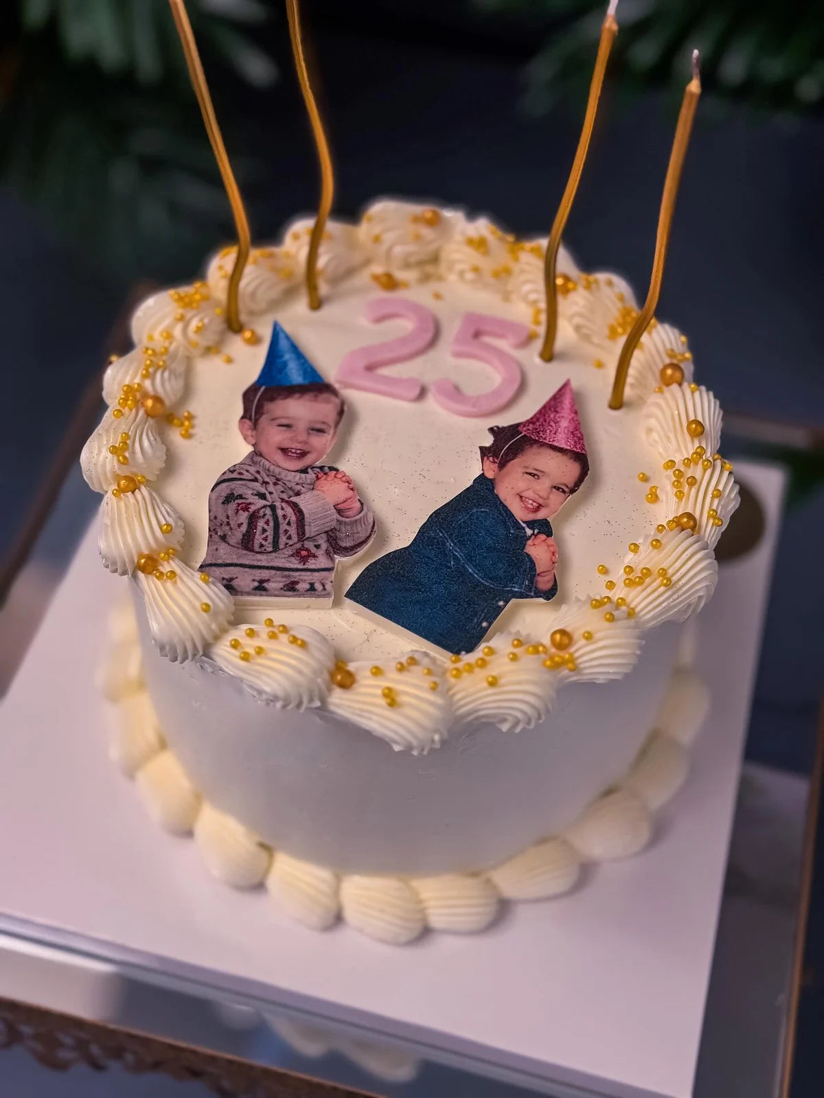 Bebek Fotoğraflı 25 Yaş Pastası