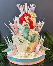 Deniz Kızı Ariel ve Deniz Kabuklu Pasta