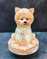 Fiyonklu Küçük Köpek Şeklinde Pasta