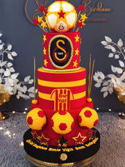 Galatasaray Formalı İki Katlı Taraftar Pastası