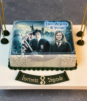 Harry Potter Fotoğraf Baskılı Kare Pasta