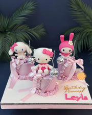 Hello Kitty ve Arkadaşları Mini Pasta Seti