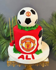 Manchester United Armalı Futbol Pastası