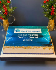 Mavi Logolu Kıdem Ödül Töreni Pastası