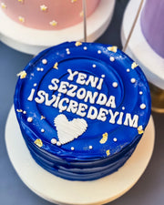 Mavi Yeni Sezonda İzlemedeyim Pastası