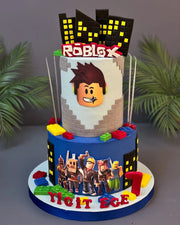 Roblox Karakterli İki Katlı Pasta