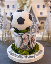 Ronaldo Formalı ve Futbol Toplu Pasta