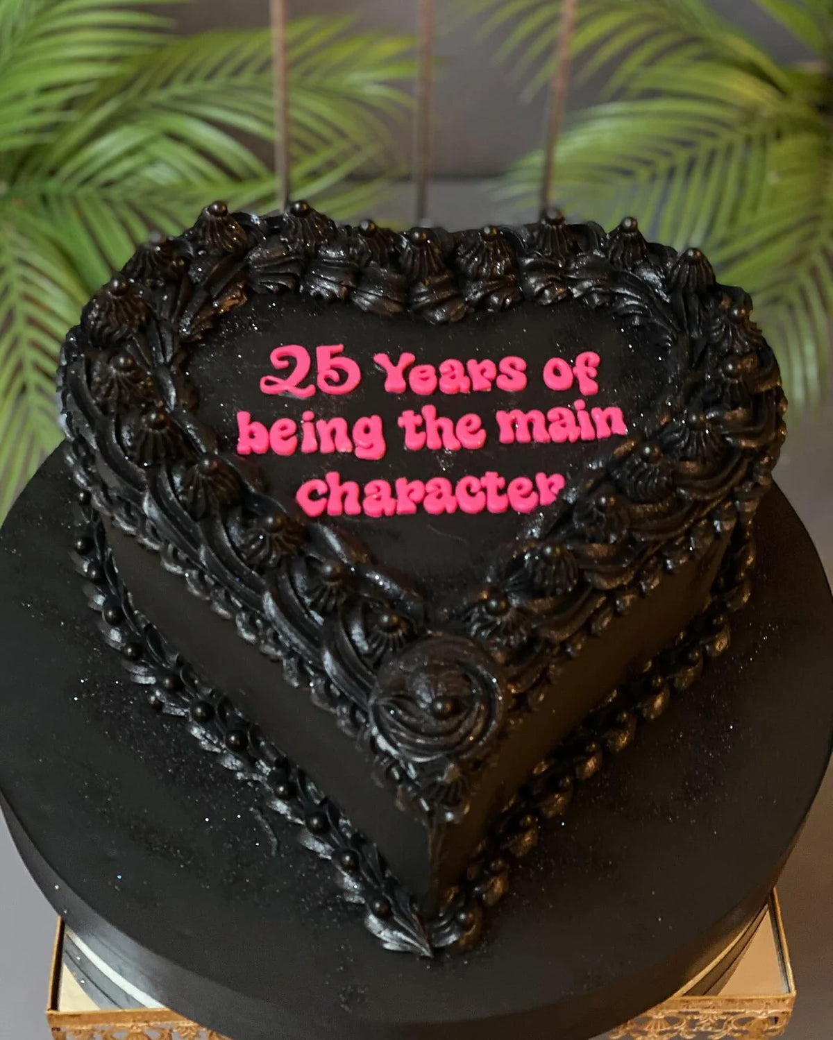 Siyah Kalp Main Character 25 Yaş Pastası
