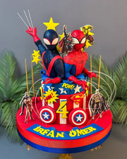 Spider-Man ve Miles Morales 4 Yaş Pastası