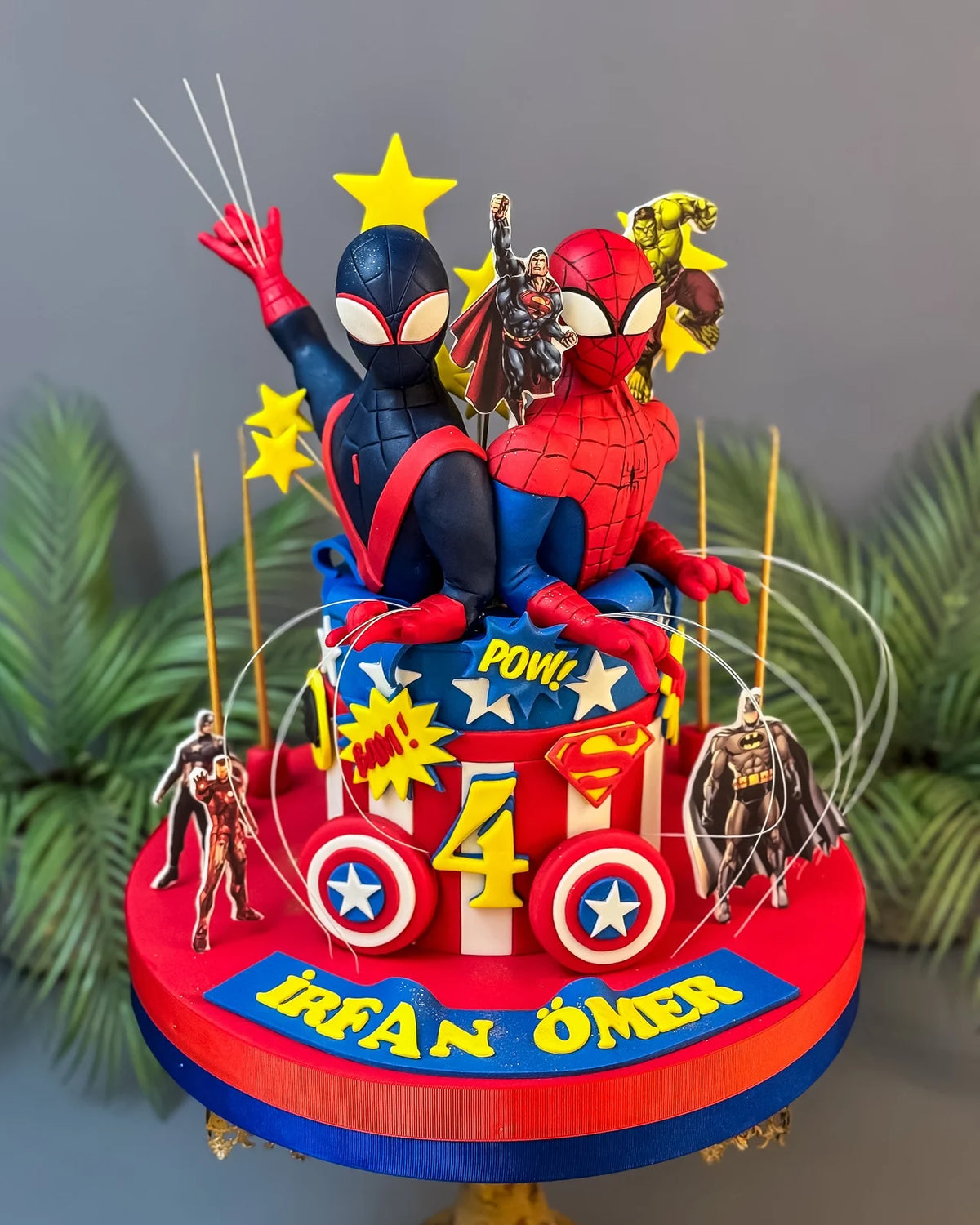 Spider-Man ve Miles Morales 4 Yaş Pastası
