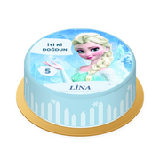 Elsa · Buz Sarayı Baskılı Pasta