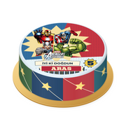 Avengers · Birlikte Güçlü Baskılı Pasta