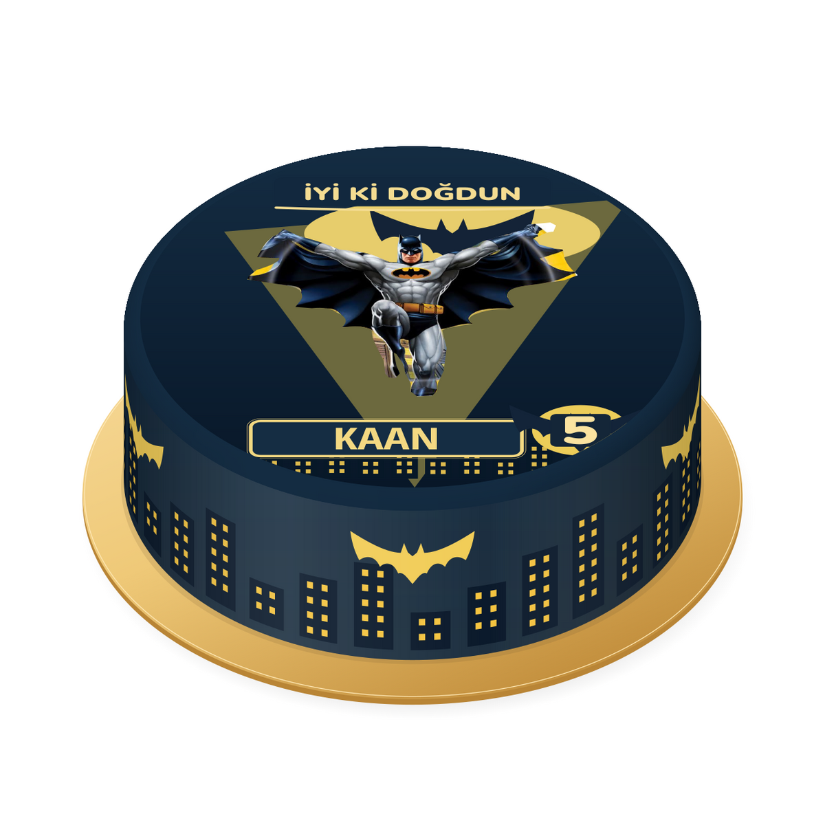 Batman · Gotham Uçuşu Baskılı Pasta