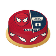 Spider-Man · Kahraman Maskesi Baskılı Pasta