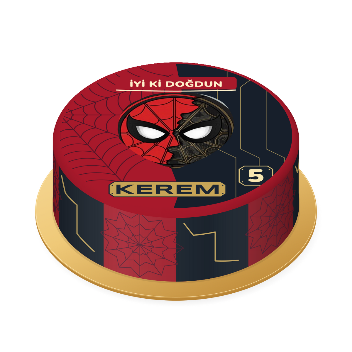 Spider-Man · İki Dünya Baskılı Pasta