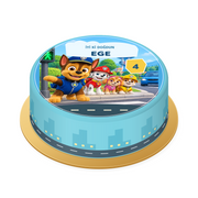 Paw Patrol Şehir Temalı Baskılı Pasta