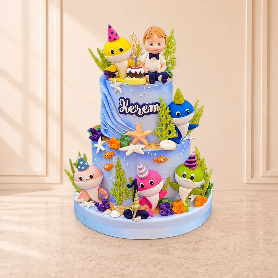 Baby Shark Doğum Günü Pastası