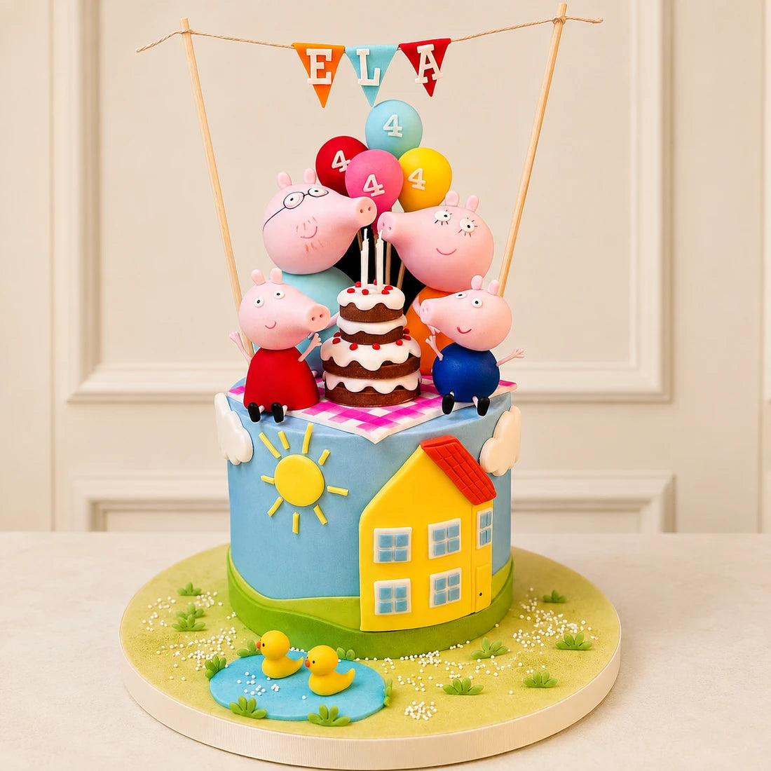 Peppa Pig Ailesi Pasta