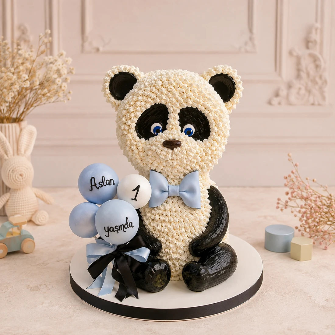 Üç Boyutlu Panda Pasta